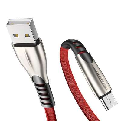 Popular Products 2019 Best Amazon Products Zinc alloy Flat USB Cable For 1m Type C Charger Data Cable Micro USB Charging Cable