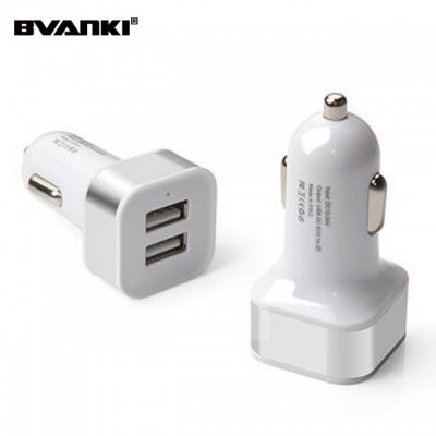 Customized Logo Cheap 3.1A Dual USB Original Imported Smart IC Car Travel Charger