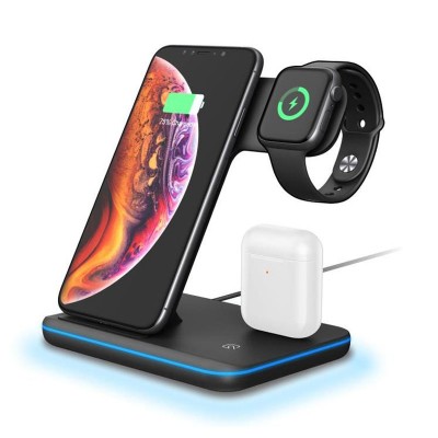 2020 Stand 3 in 1 Wireless Charger Magnetic Phone Charger Universal Wireless Charging Station